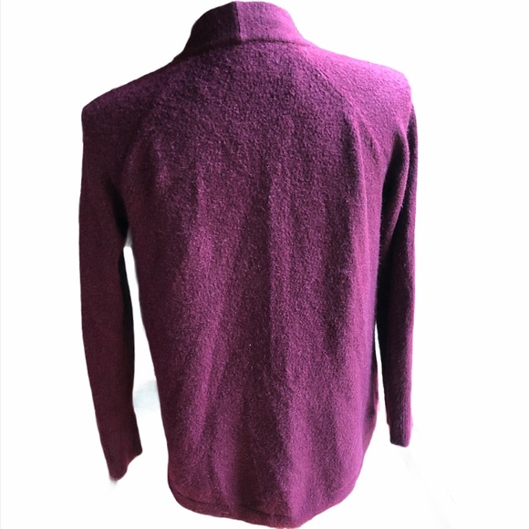 Clearance - Loft Soft Open Cardigan Sweater Purple - Picture 7 of 9